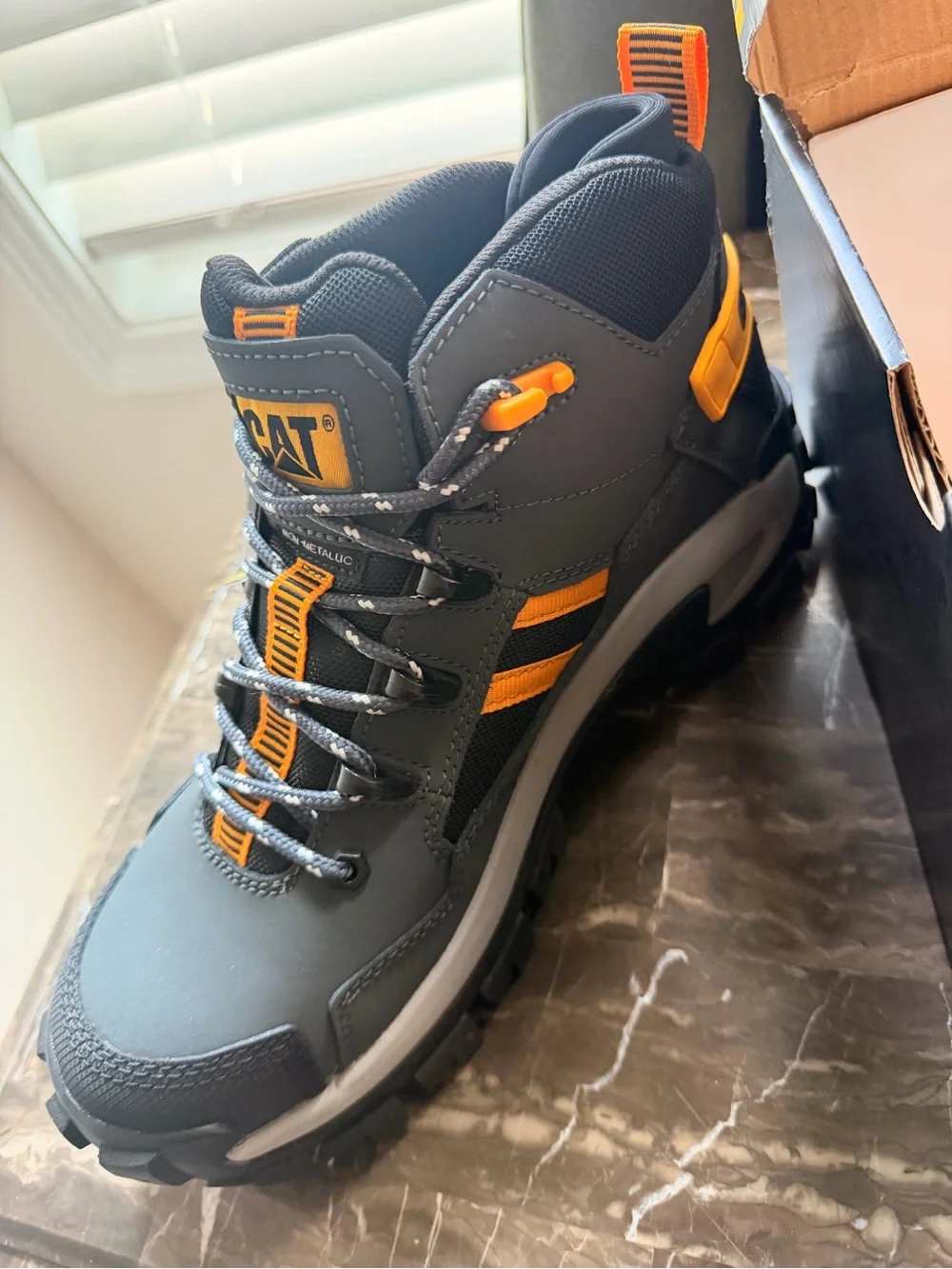 Caterpillar Men's Invader Mid Vent Waterproof Composite Toe Work Boots